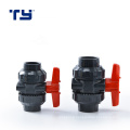 pvc pressure pipe double union ball valve